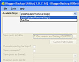 Blogger Backup 1.0.7.16 Beta