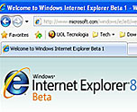 Internet Explorer 8 beta (Windows Vista)